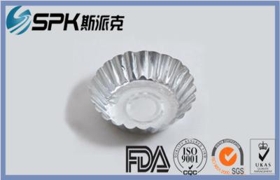 China Small Cake Tray Aluminium Foil Food Containers Backing Cup Silver for sale