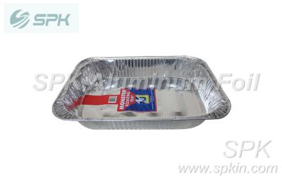 China Large Alu Foil Containers Disposable Aluminum Serving Trays For Parties for sale