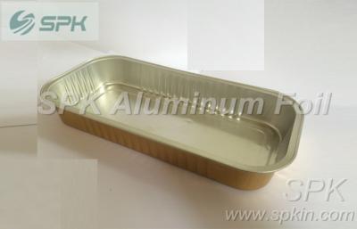 China 2-lbs-rechteckige Aluminiumfolie-Nahrungsmittelbehälter für Backformen/Wannen zu verkaufen