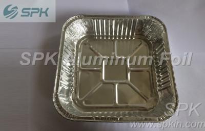 China Square disposable aluminium food containers For Household food storage for sale