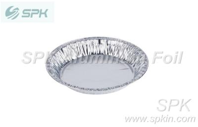 China Light weight 480ML Disposable round foil baking trays pie / pizza pan for sale