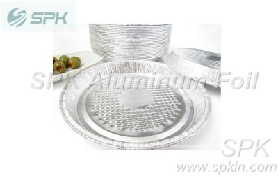 China Carry Out Food Round Foil Containers With Dome Lid , Pizza Aluminium Foil Pan for sale