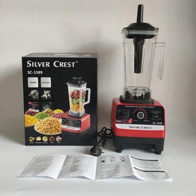 China Multifunctional Professional Commercial Food Processor Commercial Blender Smoothie SC-1589 Silver Peak Blender For Kitchen for sale