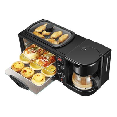 China Hot sales outdoor 1050W 9 liter oven 3 in 1 multifunctional breakfast makers for sale