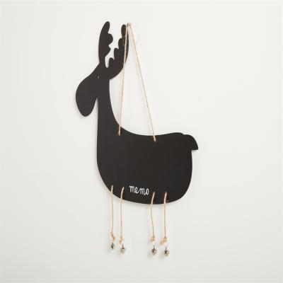 China Advertising Rustic Animal Shaped Chalkboard Factory Direct Sale Table Hanging Blackboard Sign for sale