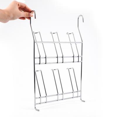 China Sustainable Design Special Iron/Stainless Steel 201/304 Wall Mount Metal Kitchen Corner Storage Rack For Utensils for sale