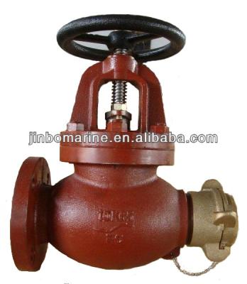 China Marine Cast Iron Globe Hose JIS F7333 5K/10K Valve With Nakajima Cap for sale