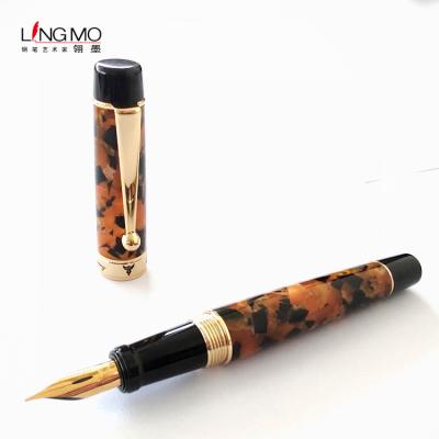 China Student Shanghai Lingmo Luxury Calligraphy Fountain Pen OEM Logo Acrylic Pens for sale