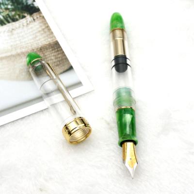 China Student Lingmo Luxury New Design Piston Fountain Pen With Custom Logo OEM Acrylic Pens for sale