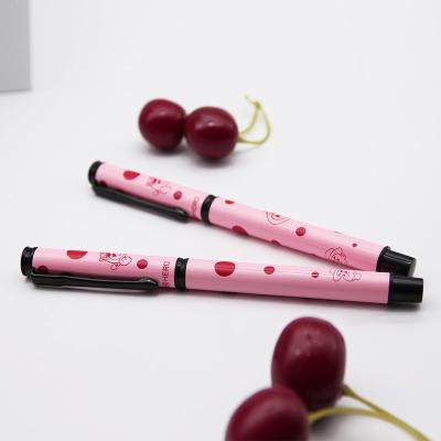 China Promotional Hat Lingmo Student Colorful Printed Design Custom Metal Fountain Pen for sale