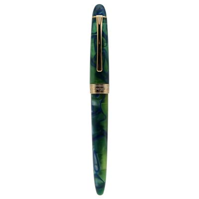 China Student Colorful Acrylic Fountain Pen Fine Nib Luxury Marble Fountain Pen OEM Logo for sale