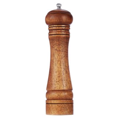 China Kitchen Sustainable Grinder Household Top Quality Wooden Pepper Mills Salt Pepper Grinder Wood for sale