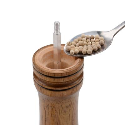 China High Quality Wooden Morden Home Kitchen Acacia Wood Salt Mill Pepper Grinder Grinder Factory Supply for sale