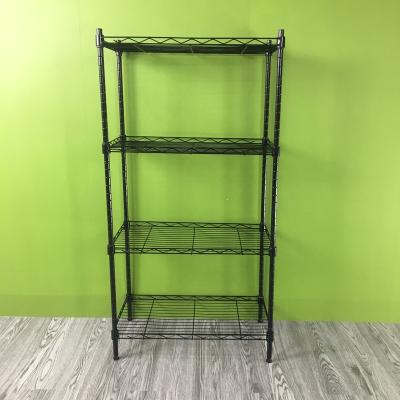 China Morden NSF Kitchen Restaurant 4 Tiers Chrome and Powder Coated Metal Storage Wire Shelving/Adjustable Metal Shelving for sale