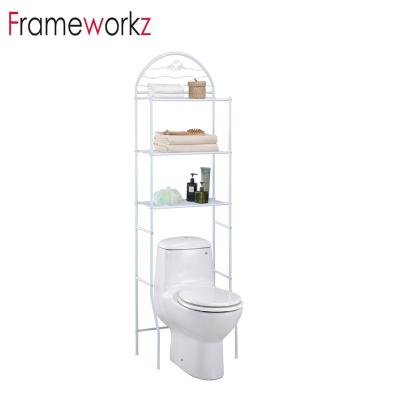 China Modern Bathroom Storage Shelving Above Toilet Rack Toilet Shelf for sale