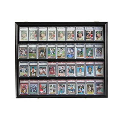 China Csutom Adjustable Single Rated Baseball Card Display Case Baseball Card Display Case Wall Mount (Size) for sale