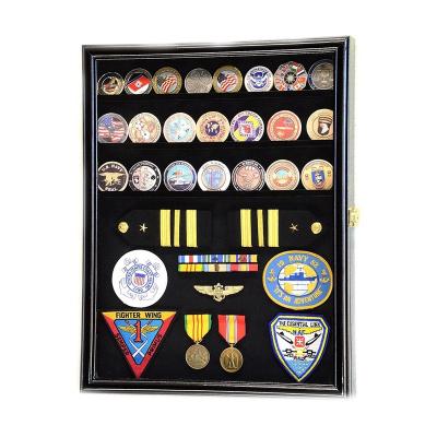 China New Design 11x14 Expandable Black Wooden Marathon 3d Medal Display Deep Shadow Box for sale