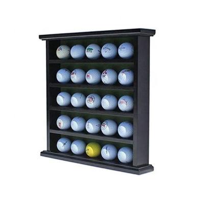 China Hot Selling 25 Golf Ball Display Case Wall Holder Cabinet Display Box Storage Golf Gifts For Golf Ball for sale