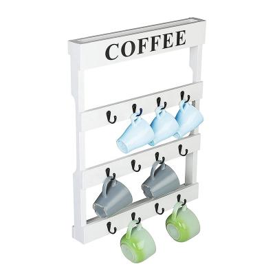 China Modern Solid Wood Coffee Cup Holder High Quality Wooden Coffee Cup Holder 8 Cup Holder Stand for sale