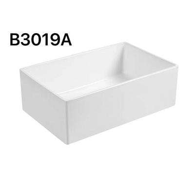 China Natureless Faucet Kitchen Sink Undermount White Ceramic Sink Color White Ceramic Sink Outdoor Style Factory Price Modern Lavatory for sale