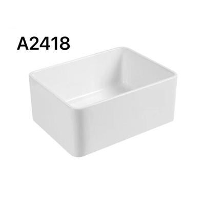 China Without Hole Single Hole Kitchen Sink Faucet Kitchen Accessories High Quality Ceramic Stainless Steel Accessories Factory Price Modern White Sink for sale