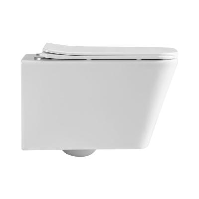 China Wall Hung Closet Bathroom Toilet Bowl Wall Mounted White Style Ceramic Sanitary Ware Popular White Style Ceramic Wc Wall Mounted Toilet for sale