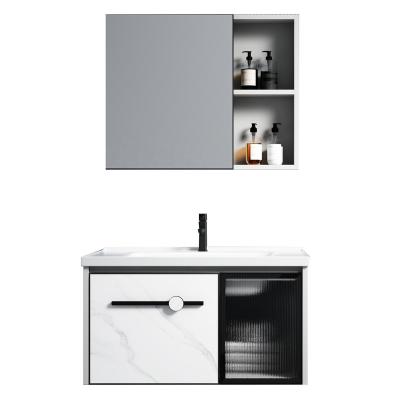 China Durable Modern Luxury Storage Cabinet Waterproof Vanity Bathroom Cabinets Lighting for sale