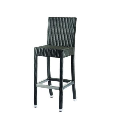 China TOPHINE Eco-Friendly Compact Commercial Furniture Modern Outdoor Rattan High Bar Wicker Chair With Backs for sale