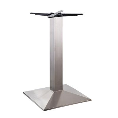 China Commercial Table Compact Brushed Finish 304 Or 201 Stainless Steel Table Base For Cafe , Dining for sale