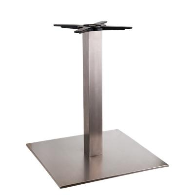 China TOPHINE Modern Commercial Square Furniture Stainless Steel Table Base For Glass Dining Tops for sale