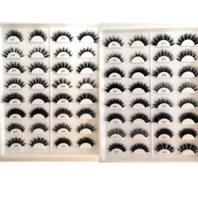 China Multipack 3D Mink Eyelashes Hair False Natural Lashes 3d Mink Eyelashes Natural Soft Tapered Fluffy Eye Makeup Long Fake Eye Lashes Factory for sale