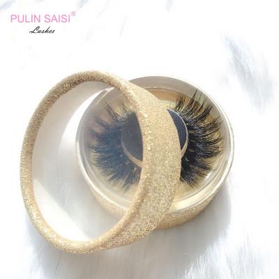 China Delicate Fake 3D Mink Luxury Custom Eye Lashes Makeup Private Label With Custom Package for sale