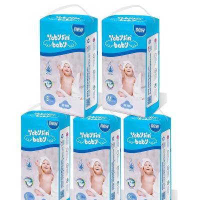 China Yobysin Printed Wholesale Cheap Diaper One Grade Baby Diaper Balls Baby Diaper Custom Diaper for sale