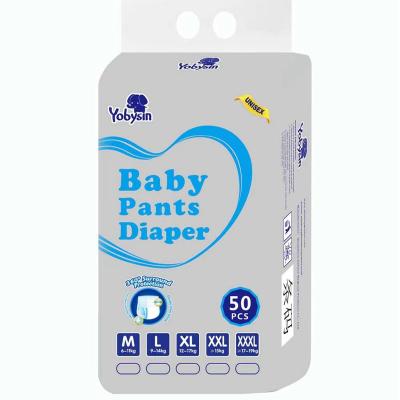 China Yobysin Disposable Baby Hygiene Products Diaper Printed Panty Pamper Baby Diapers Wholesale for sale