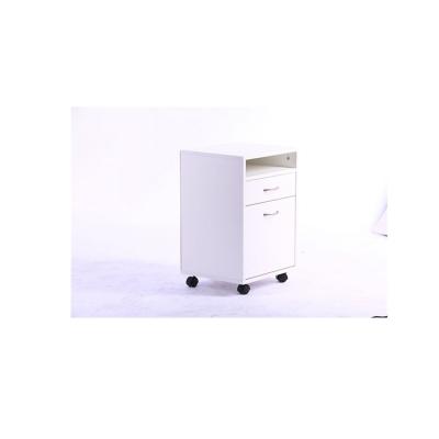 China New Modern Small Wood Furniture Moving Wooden Cabinet Storage With Wheel for sale