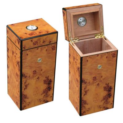 China Hold Cigars in Comfortable Environment Cigar Tobacco Cigarette Humidor Custom Vertical Packing Box for sale