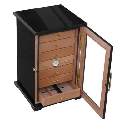 China 7 wooden drawers made in china custom cabinet cigar humidor for sale