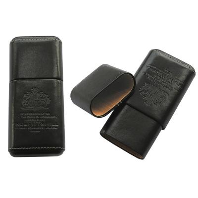 China Simple Design Leather Cigar Holder Tube For Travel Cigar Sleeve Cigar Case for sale