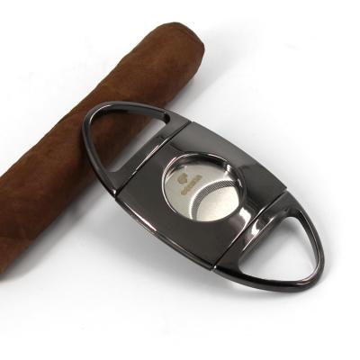 China Wholesale zigzag serration free chopped wave jagged wave stainless steel shredded cigar cutter LTC-0717 for sale