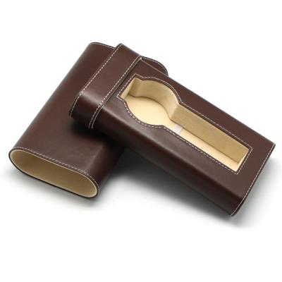 China Wholesale Simple Unique Leather Watch Boxes Leather Watch Box for sale