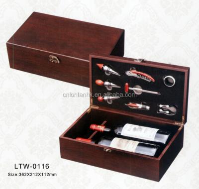 China Recyclable Custom Wooden Wine Gift Box Supplier for sale