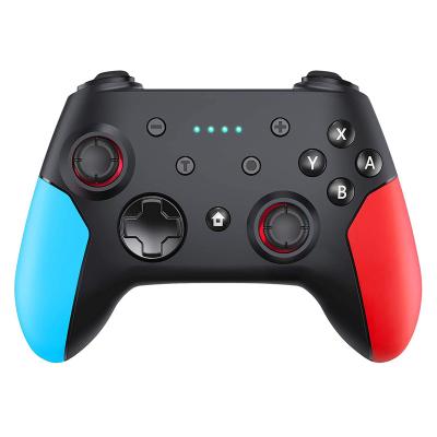 China Wireless Game Pad Controller Joystick Blue Red Joystick BT Game Controller For Nds Switch Controller for sale