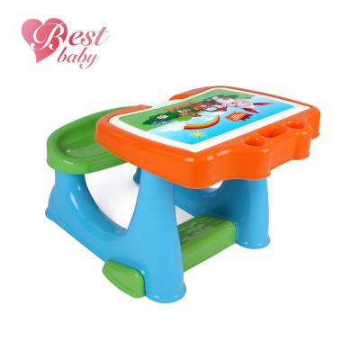 China Environmental material smart table drawing projector toy for kids education desk plastic study table for sale