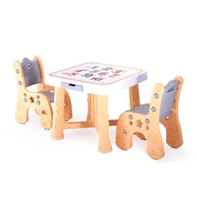 China Box desk drawing and writing new design kindergarten baby and children table washable children study table and chair plastic children table children table and chair set for sale