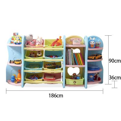 China Top Quality Modern Baby Storage Cabinet Kids Toy Storage Plastic Shelf for sale