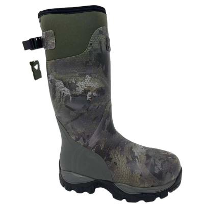 China Waterproof Mens Camouflage Outdoor Neoprene Rubber Hunting Boots for sale