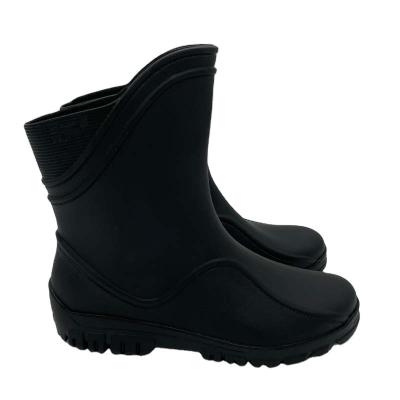 China New Fashion Men Ankle Rain Boots Waterproof Chelsea Rain PVC Non-slip Boots for sale