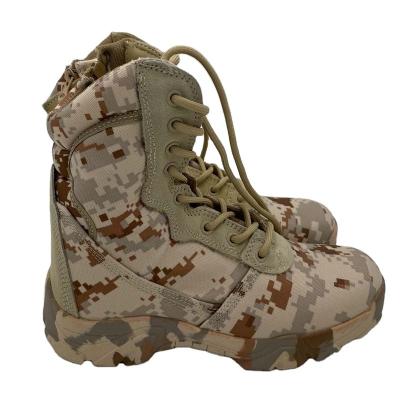 China 2022 Waterproof Hot Selling 6 Inch Hunting Camouflage Fabric Boots Waterproof Increase Outdoor Shoes Men's and Women's Boots for sale