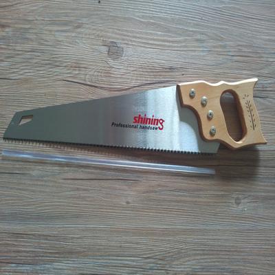 China Wooden Handle 65MN Woodworking Wood Steel Hand Saw for sale