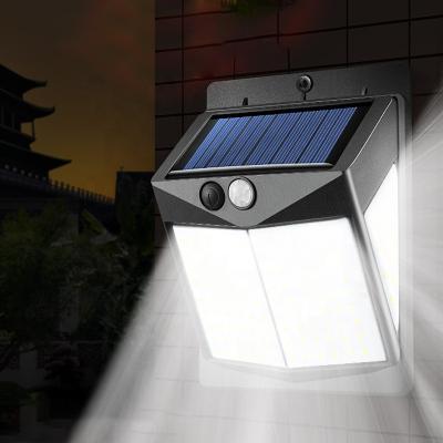 China New Tempered Glass Solar Garden Lighting Outdoor Waterproof Human Body Sensor LED Street Light Wall Light for sale